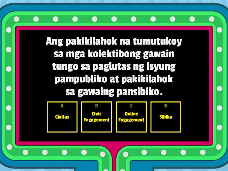 BALIK-ARAL (ARALING PANLIPUNAN) - Concurso De Preguntas