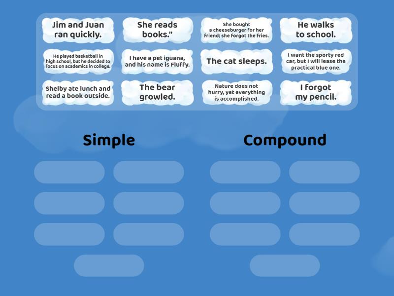 Simple and Compound - Group sort