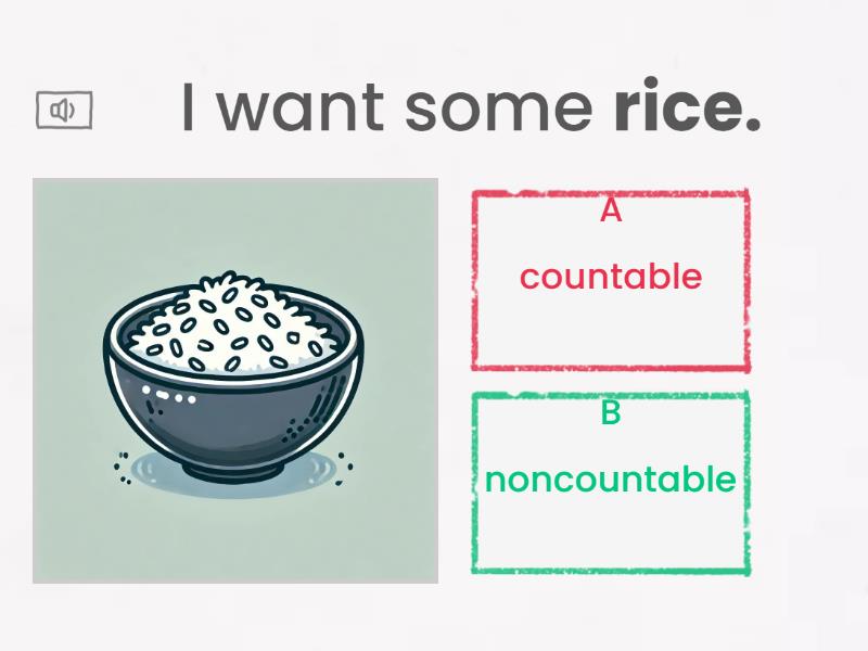 Countable and Noncountable Nouns - Quiz