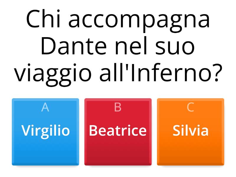 Esempio Di Verifica Sulla Divina Commedia Verifica: La Divina Commedia - Cuestionario