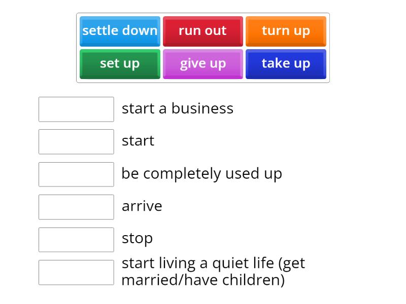 3.2 multi-word verbs - Match up