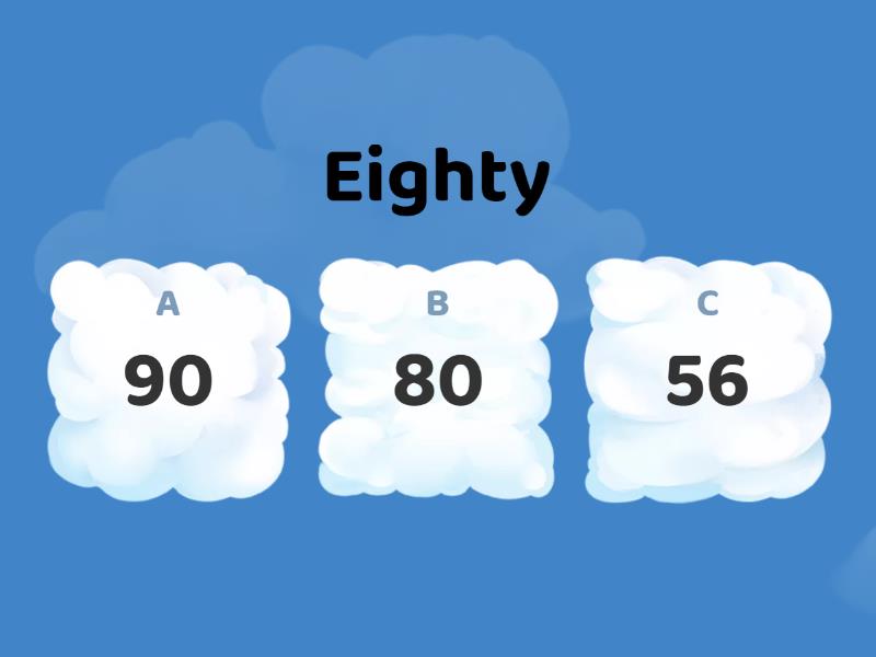 . Numbers 20-100 - Quiz