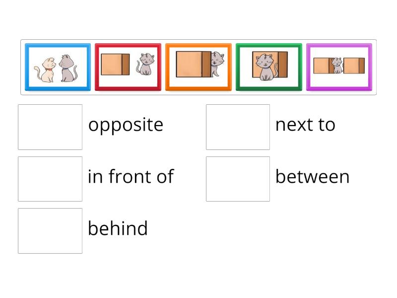 Prepositions: Kids Box 3 Unit 4 - Match up