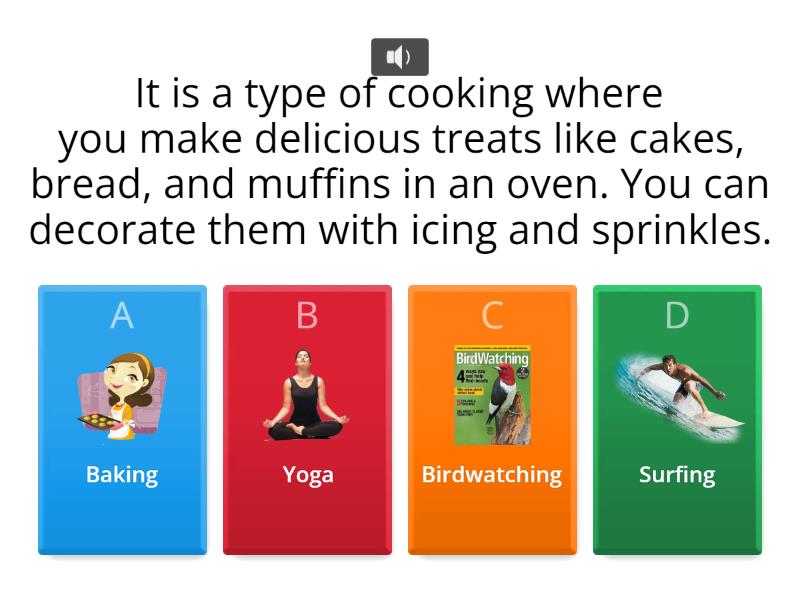 My Hobbies 2 - - Quiz