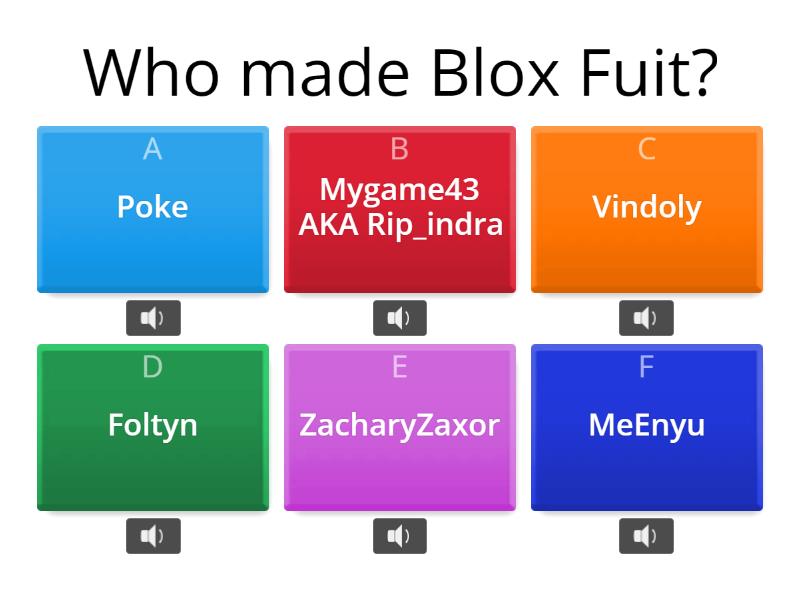 Blox Fruit - Quiz