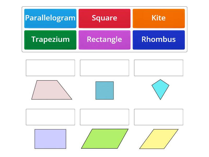 Type Of Quadrilateral - Match up