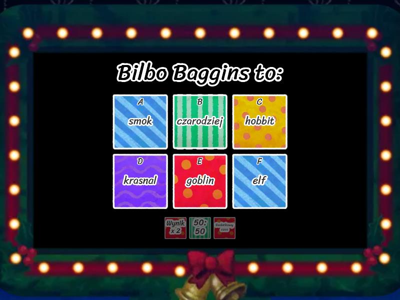 Hobbit test z lektury Teleturniej