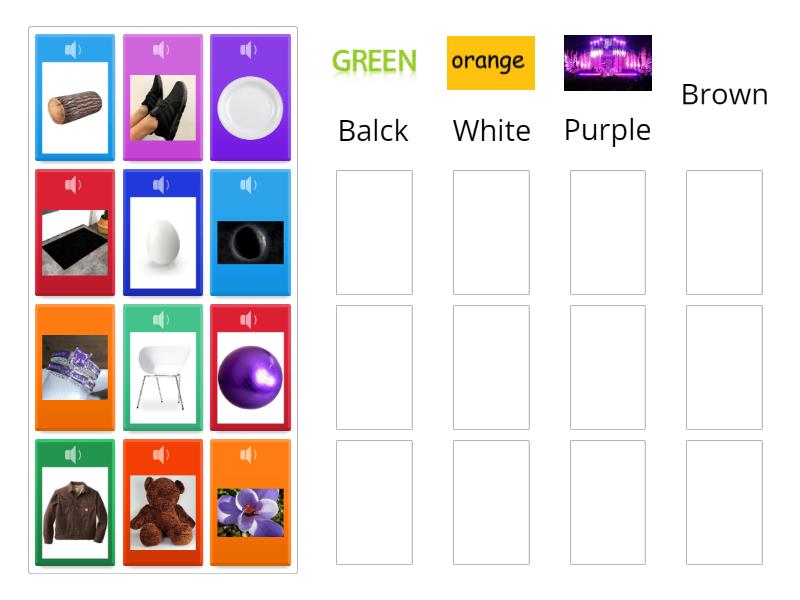 sorting activity - Group sort