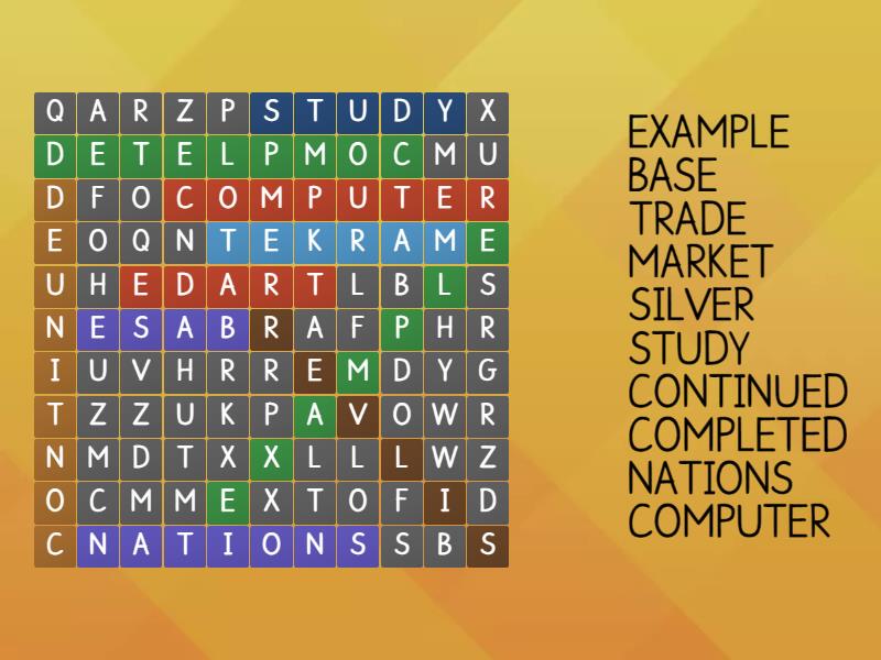 spelling - Wordsearch