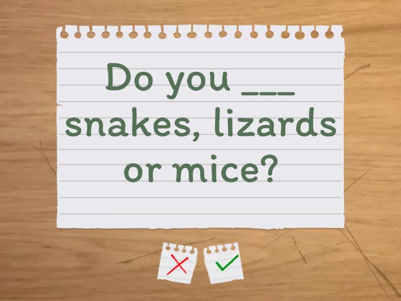 Likes/Dislikes - Flash cards