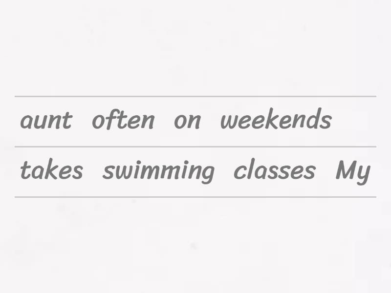 ADVERBS OF FREQUENCY Reordenar