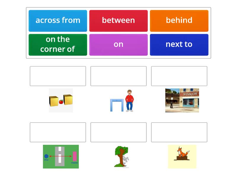 Prepositions of place - Match up