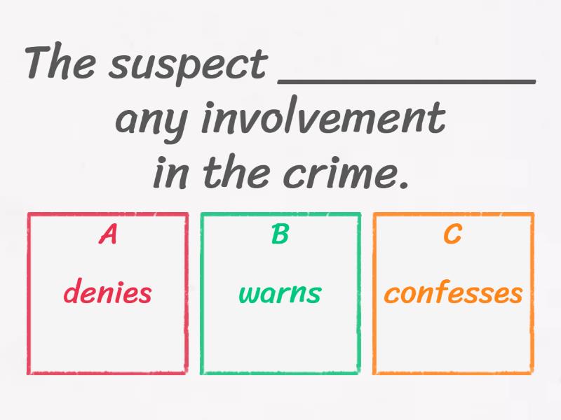 Prepare B2 Level 6 - Unit 3 Verbs Of Communication (sentences) - Quiz