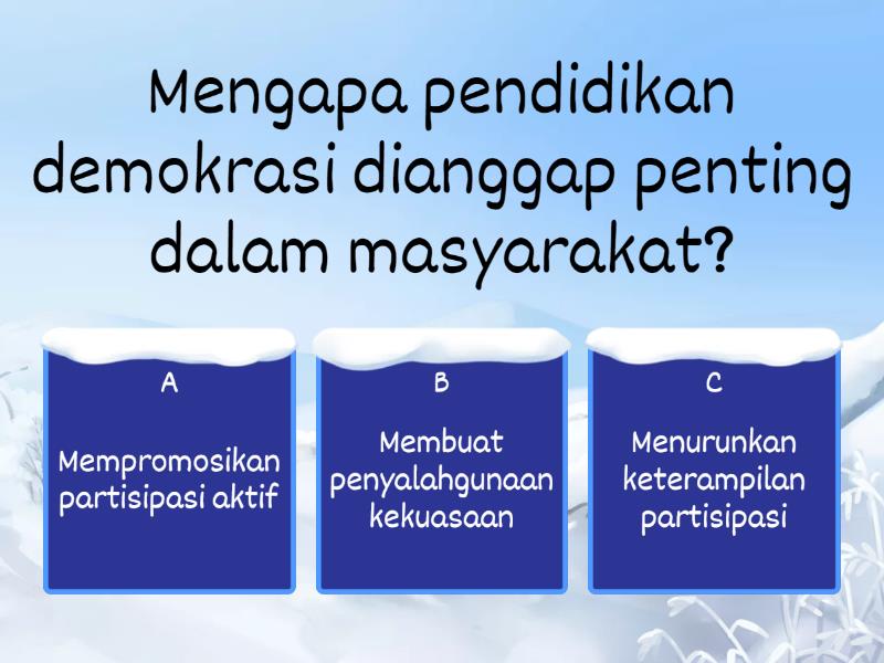 'Demokrasi Indonesia' - Quiz