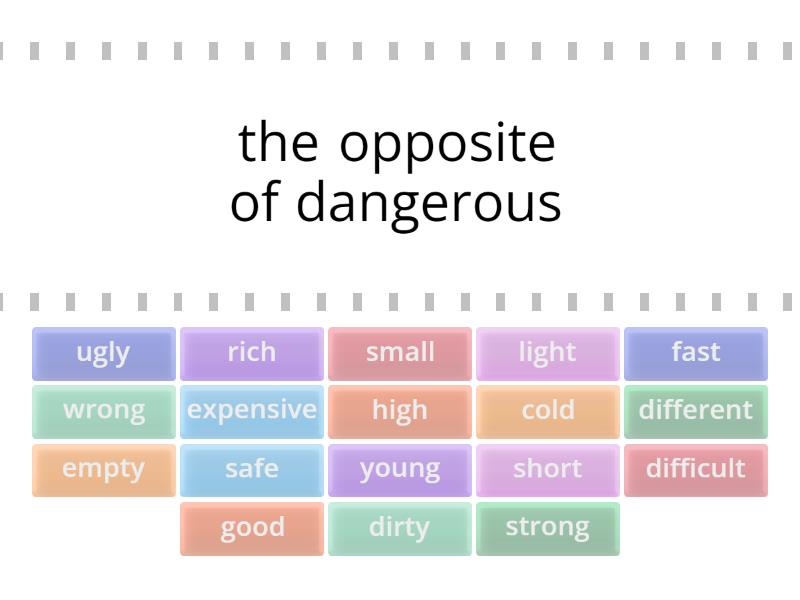 Opposite adjectives - English File - Elementary - Find the match