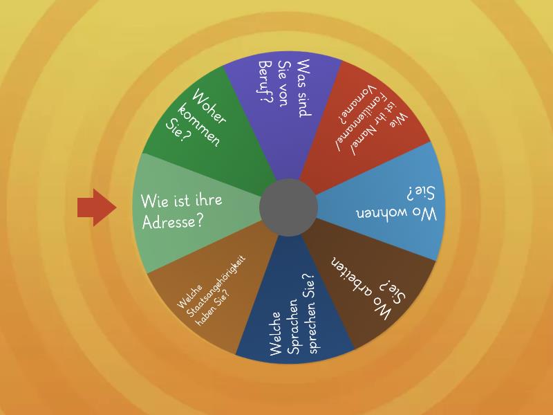 W fragen spin the wheel