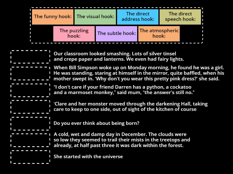 Narrative Hooks Match Up