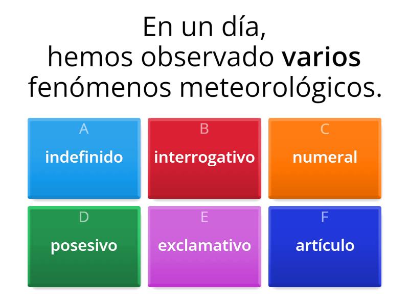 Los Determinantes - Quiz