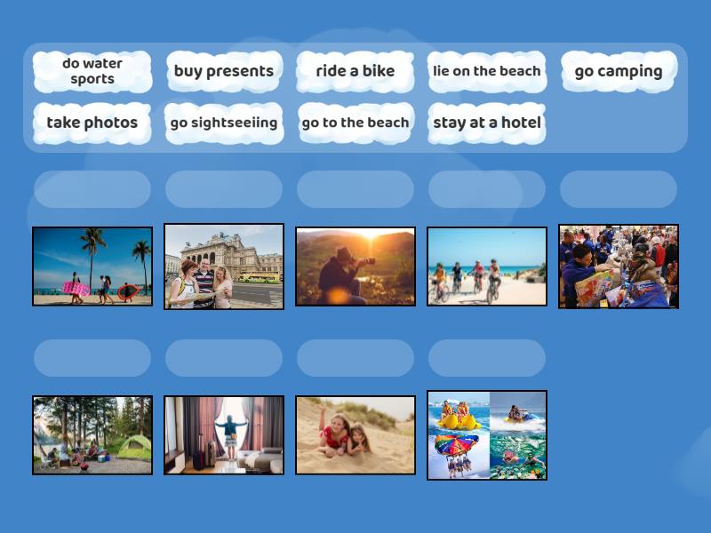 Holiday Activities Prepare 6 Unit 7 Match Match Up