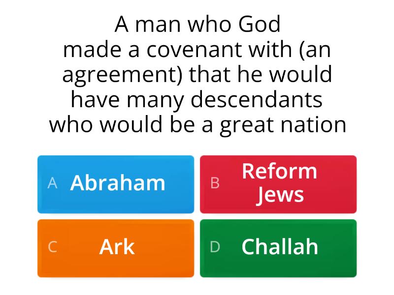 8.2 Judaism - Key Vocabulary - Quiz