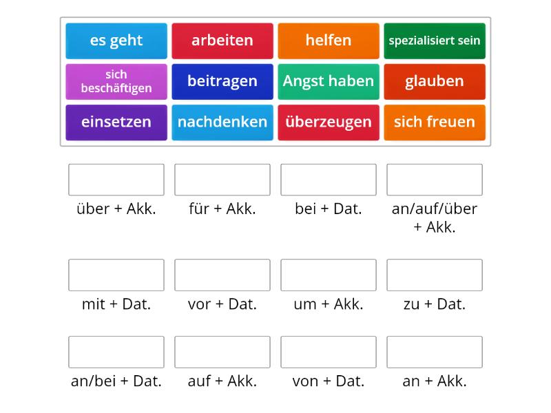 Verben, Nomen und Adjektive mit Präposition (AspneuC1.2_K9M1) - Teil 1 ...