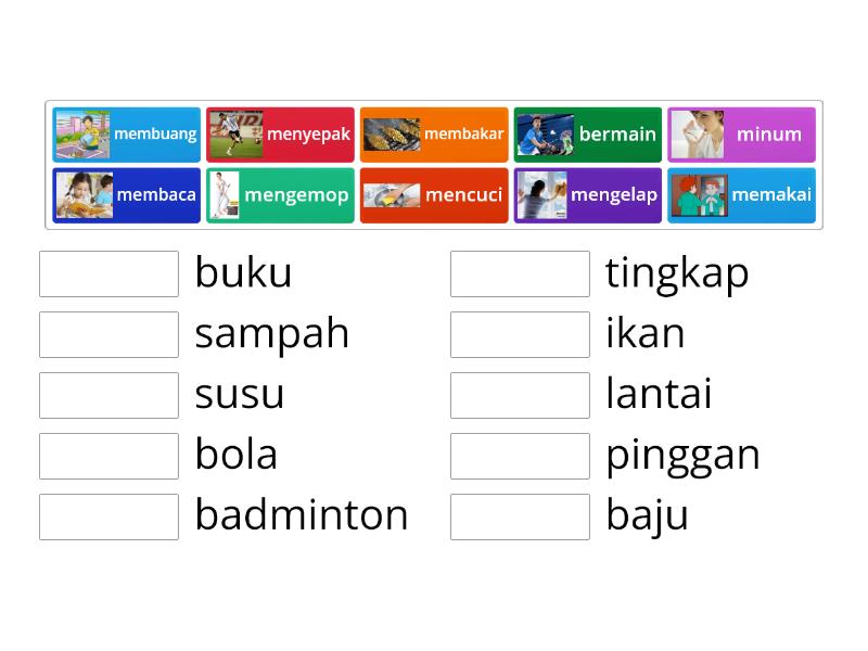 membina frasa tahun 1 - Match up