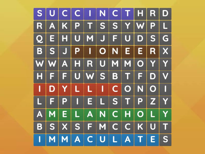 Vocabulary Builder 20 - - Wordsearch