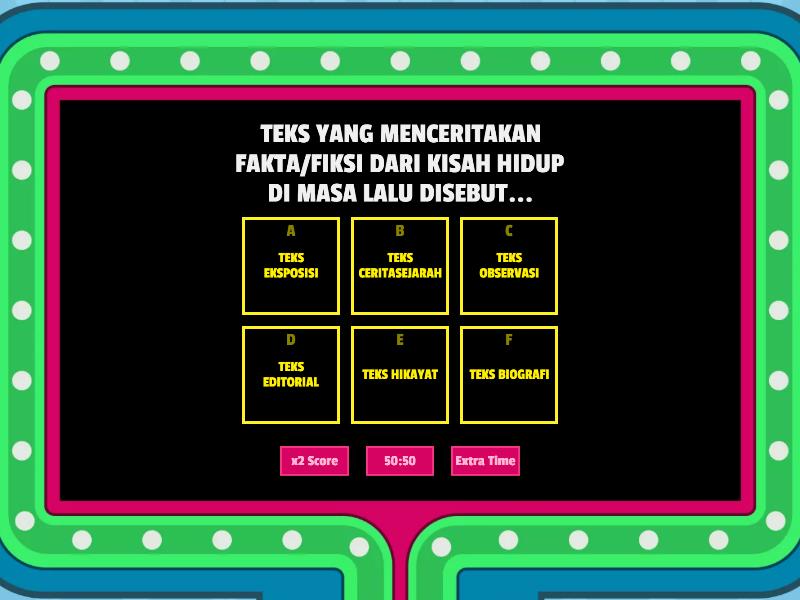 TUGAS SEJARAH 1 - Gameshow Quiz