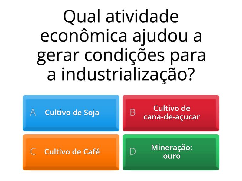 Industrialização No Brasil - Questionário