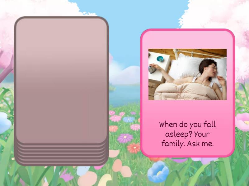 Daily routine. Questions Present simple - Random cards
