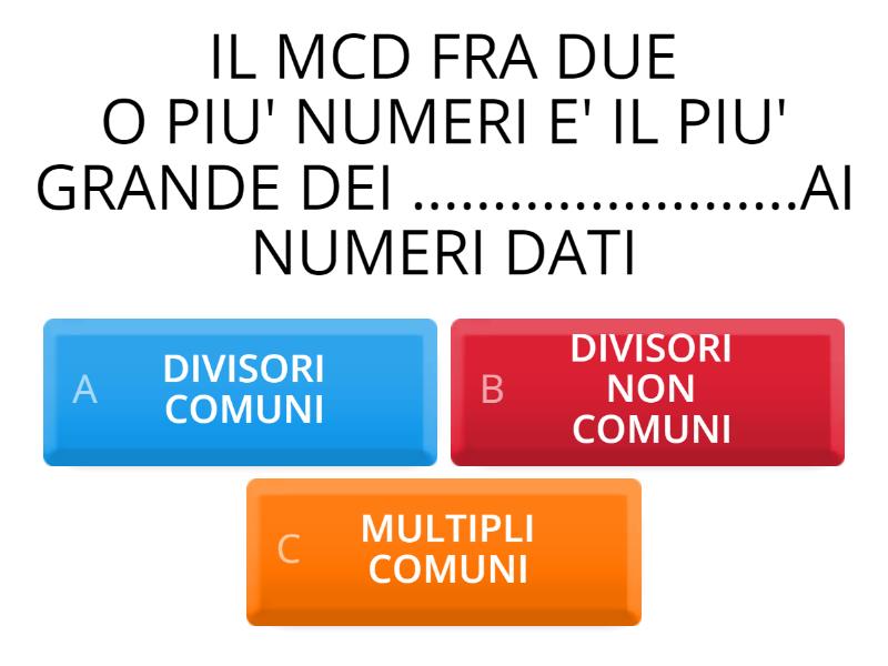 minimo comune multiplo tra 3 10 6 e 5