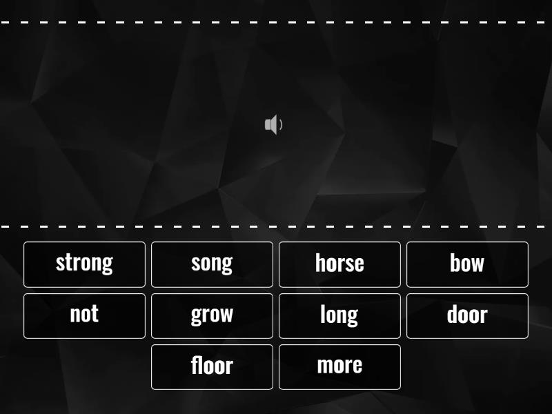 Unit 7 (words) - Find the match