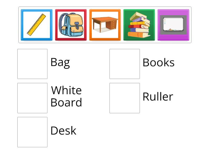 Things in the Classroom - Match up