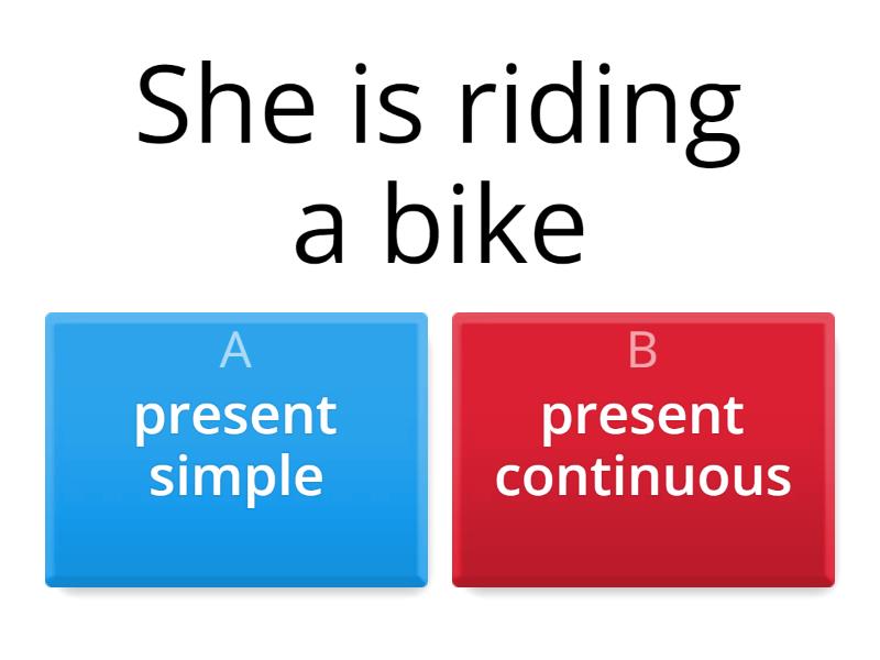 pr Simple vs present Continuous - Quiz