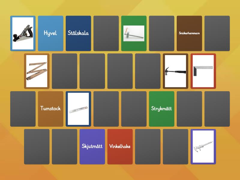 Verktyg träslöjd - Matching pairs