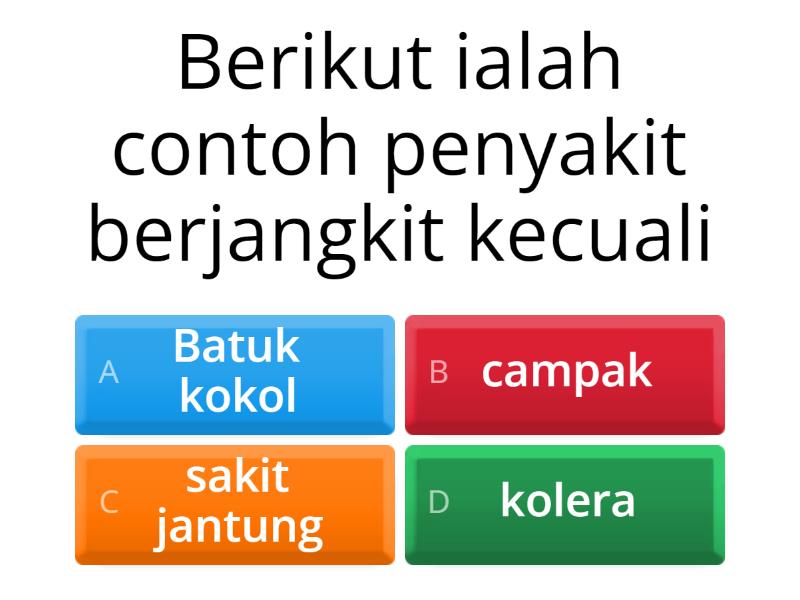 PJPK Peralihan : Penyakit Berjangkit - Quiz