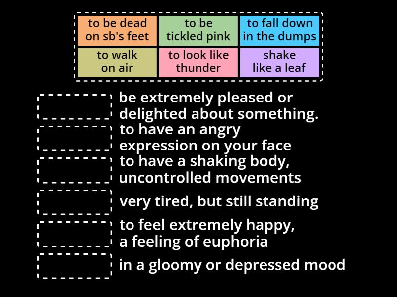 Advanced Idioms Emotions Match Up