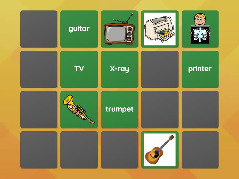 Inventions memory - Matching pairs