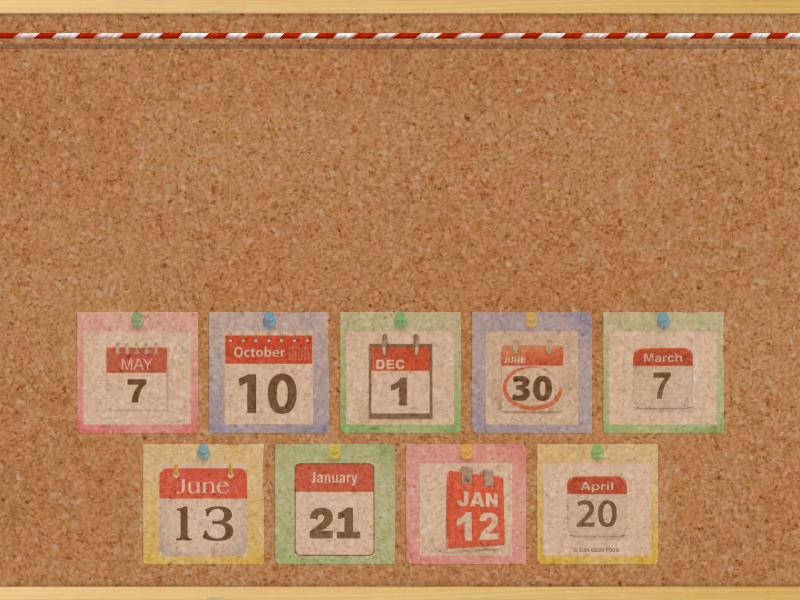 Dates Ordinal Numbers Find The Match