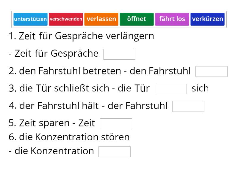 Finden Sie Das Gegenteil - Missing Word