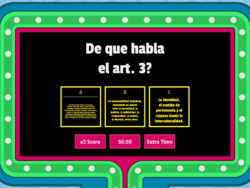 La Educación Básica Y El Modelo Educativo Marco Normativo Gameshow Quiz 4061