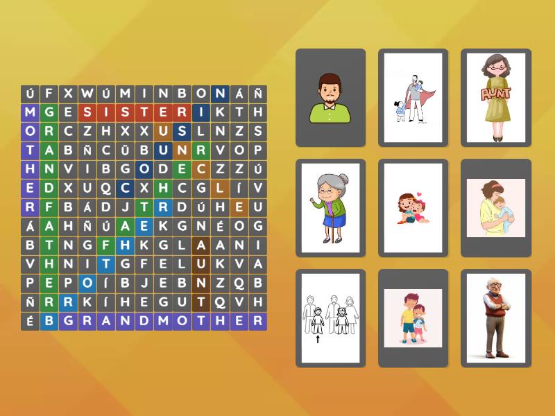 FAMILY MEMBERS - Sopa de letras