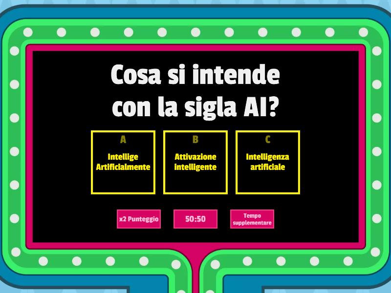 Intelligenza Artificiale Per Rispondere Ai Quiz quiz Intelligenza Artificiale - Gameshow quiz