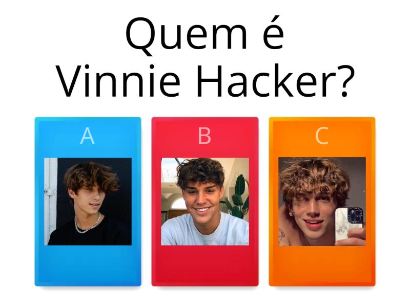 Questionário de Vinnie Hacker Quiz