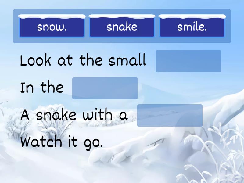FF2 Unit 8 Phonics Poem - Missing word