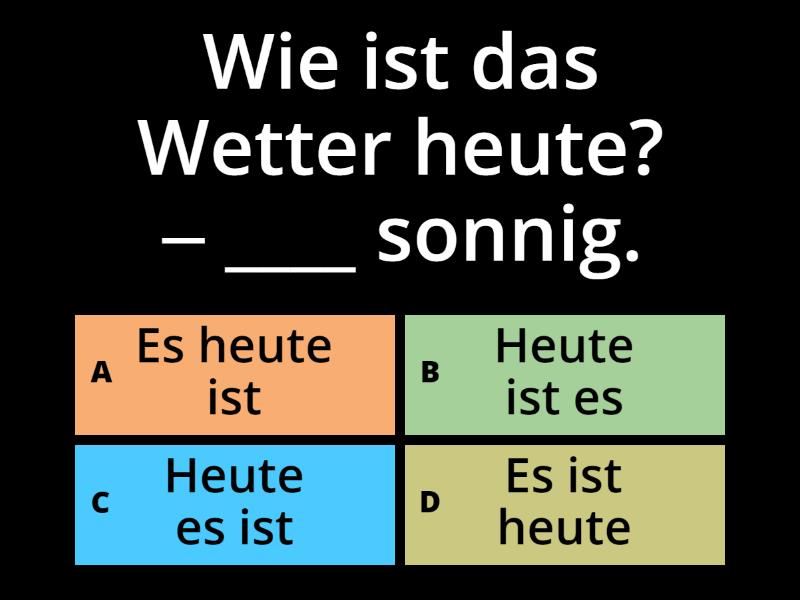 Einstufungstest A1 (b) - Quiz