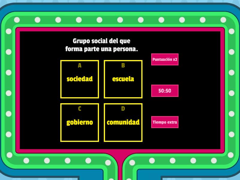 HISTORIA (glosario) - Gameshow Quiz