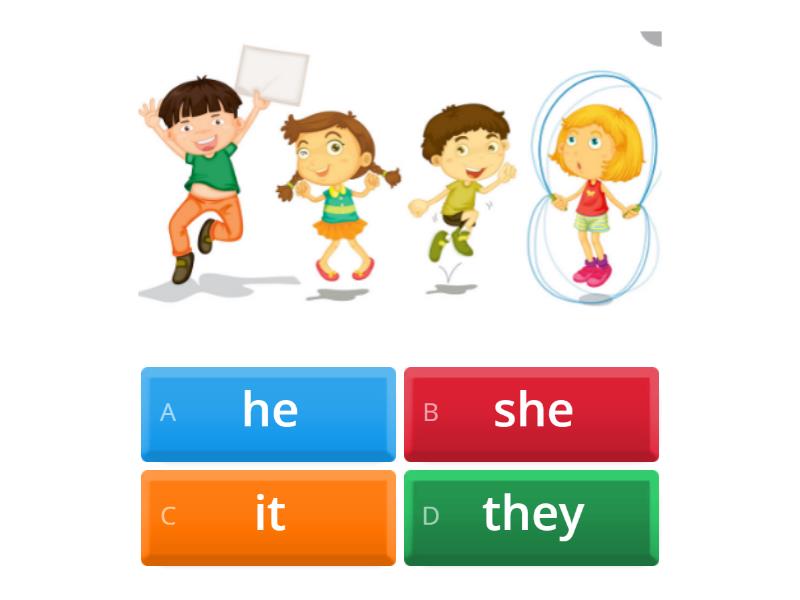 he she we they it - Quiz