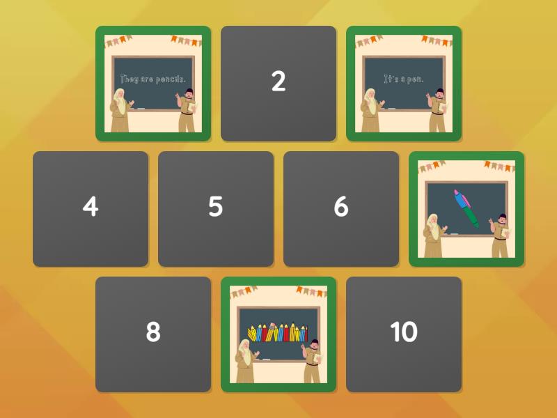 Kids Box 1 unit 2 - Matching pairs