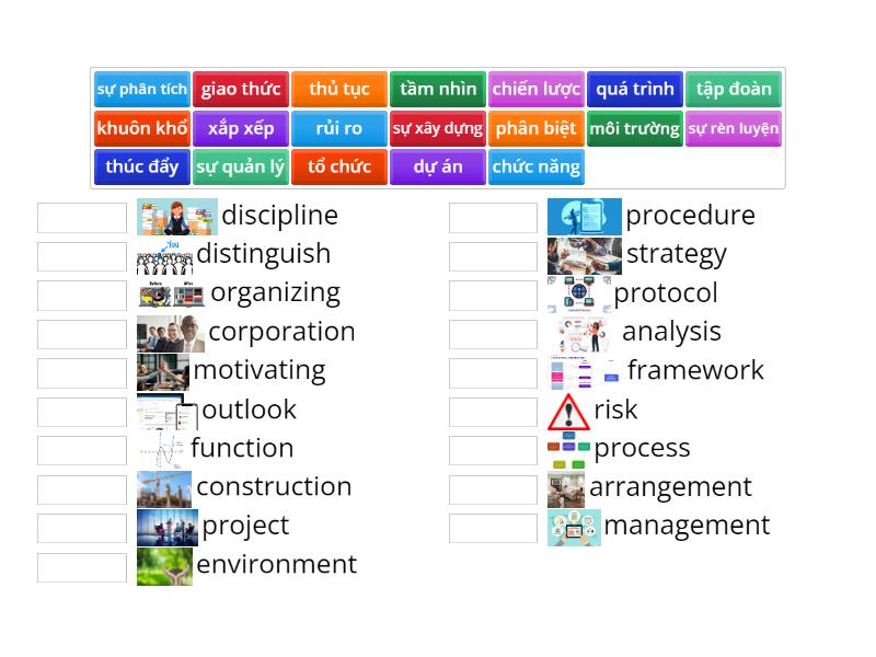 project management - Match up